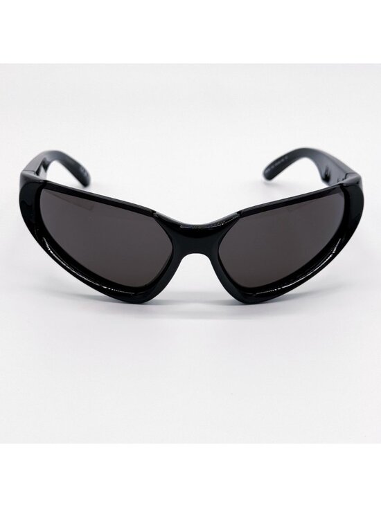 NEW BALENCIAGA BB0202S 001 SUNGLASSES BLACK OVERSIZED WOMEN EYEWEAR BALENCIAGA main image 4